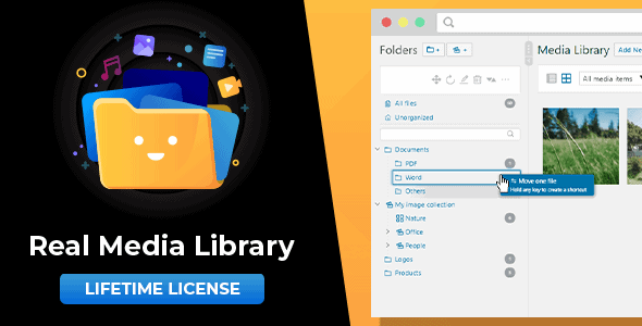 Plugin WordPress - pasta de biblioteca de mídia e gerenciador de arquivos para gerenciamento de mídia