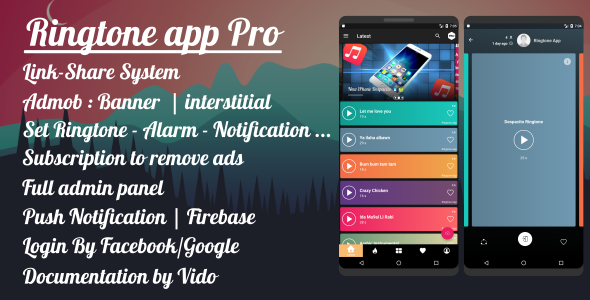 Script app android - Ringtone App Pro - Material Design