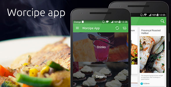 Script app android - receitas - Worcipe App - Aplicativo completo para Android