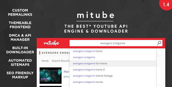Script php - videos do youtube automaticos com download - mp4 e mp3 v4.1