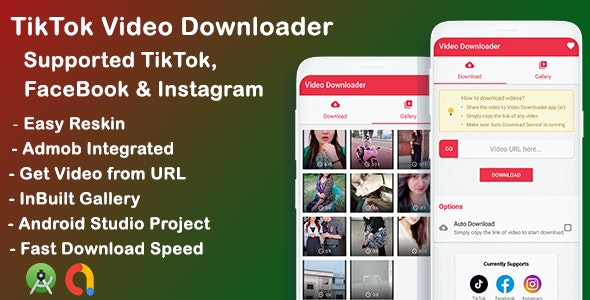 Script android - Downloads de videos do instagram e facebook