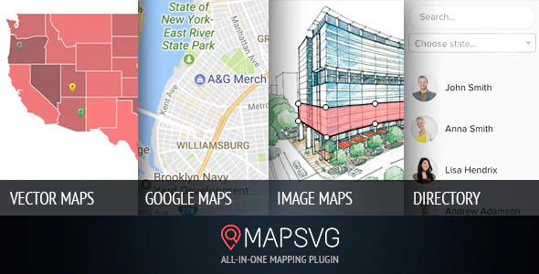 MapSVG - Todos os tipos de mapas e localizador de lojas para WordPress